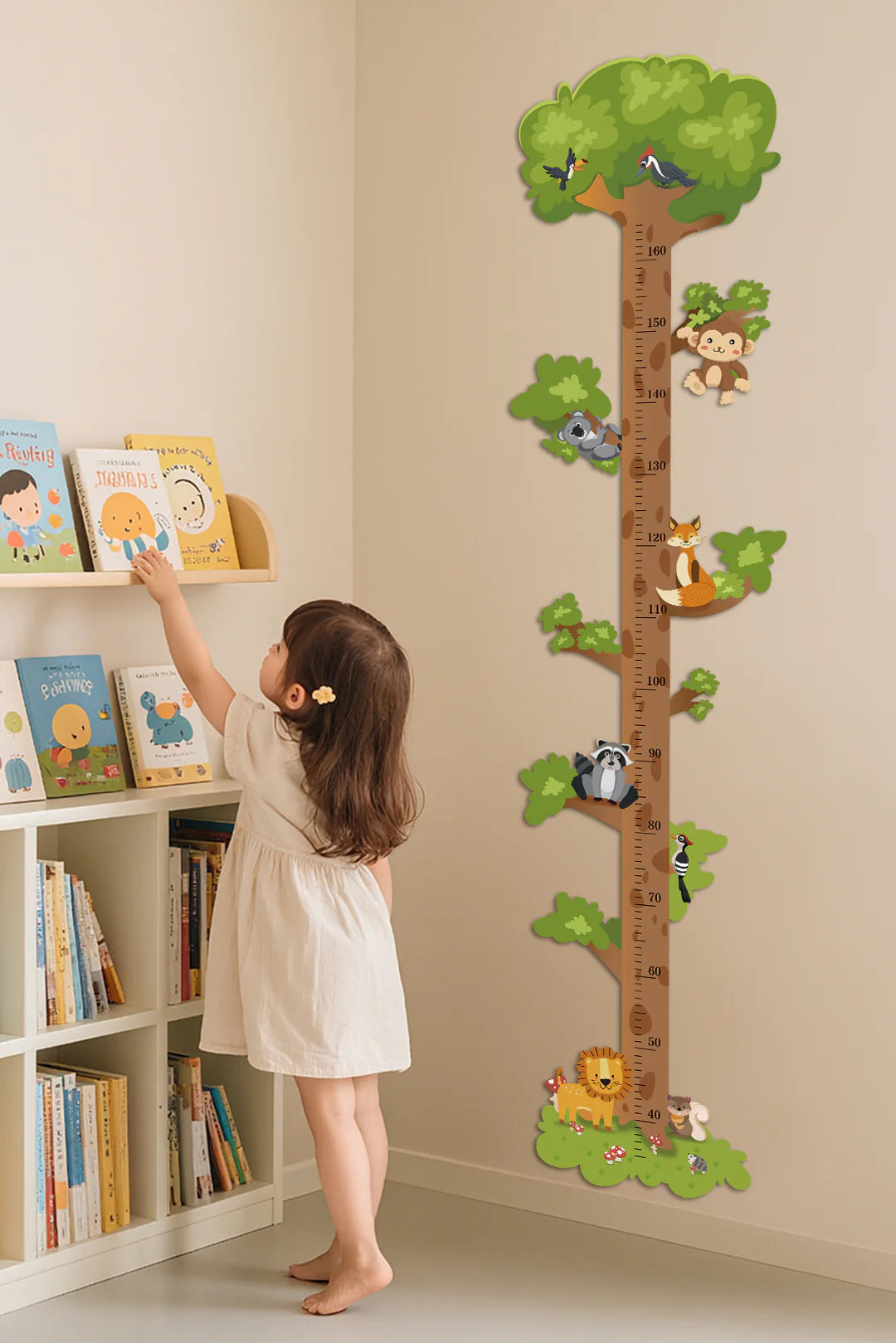 Personalized Wooden Forest Animal Tree Growth Chart