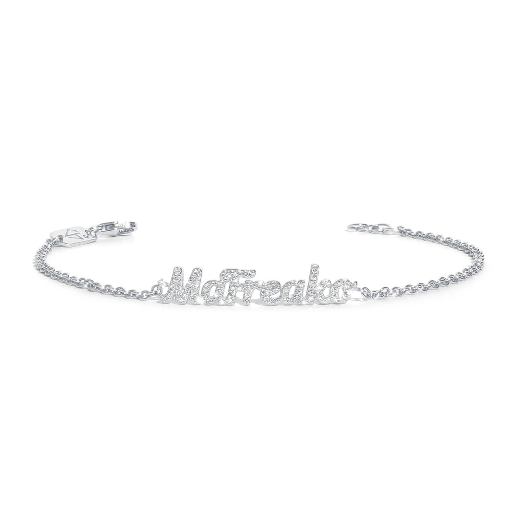 Personalized Boys and Girls Stainless Steel Baby Name Bracelets with Clasp