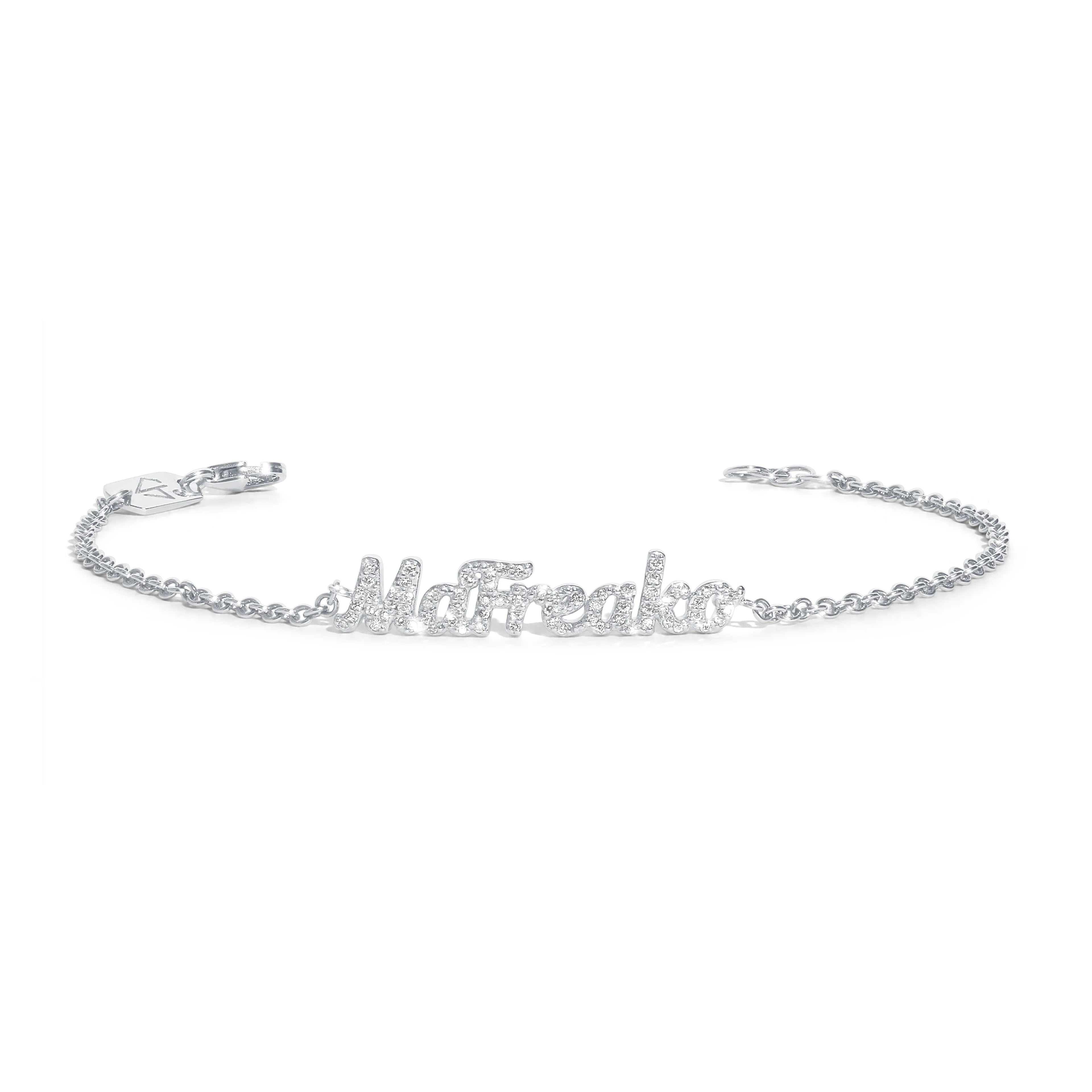 Personalized Boys and Girls Stainless Steel Baby Name Bracelets with Clasp