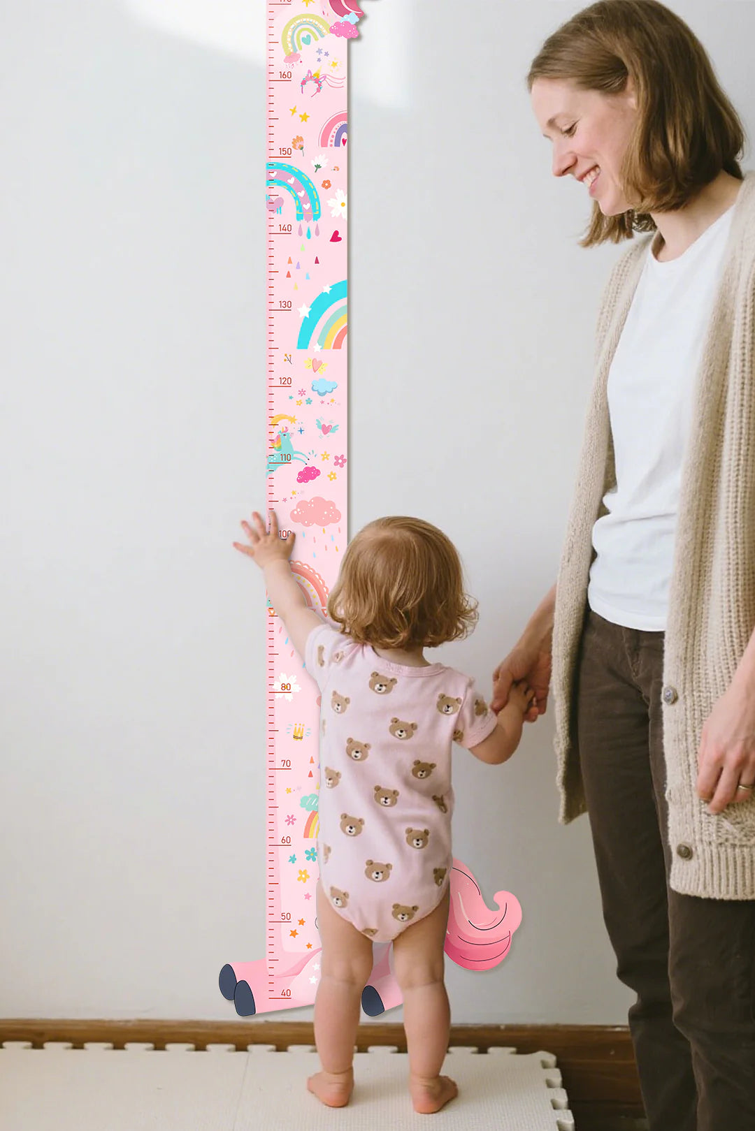 Personalized Wooden Unicorn Height Growth Chart for Girls