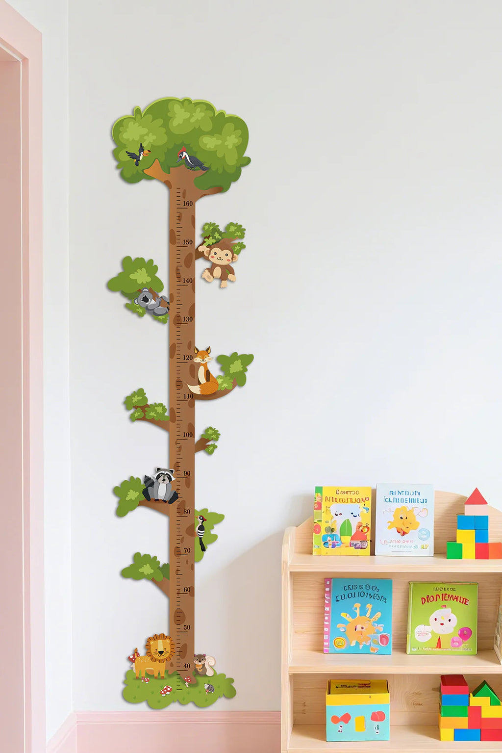 Personalized Wooden Forest Animal Tree Growth Chart