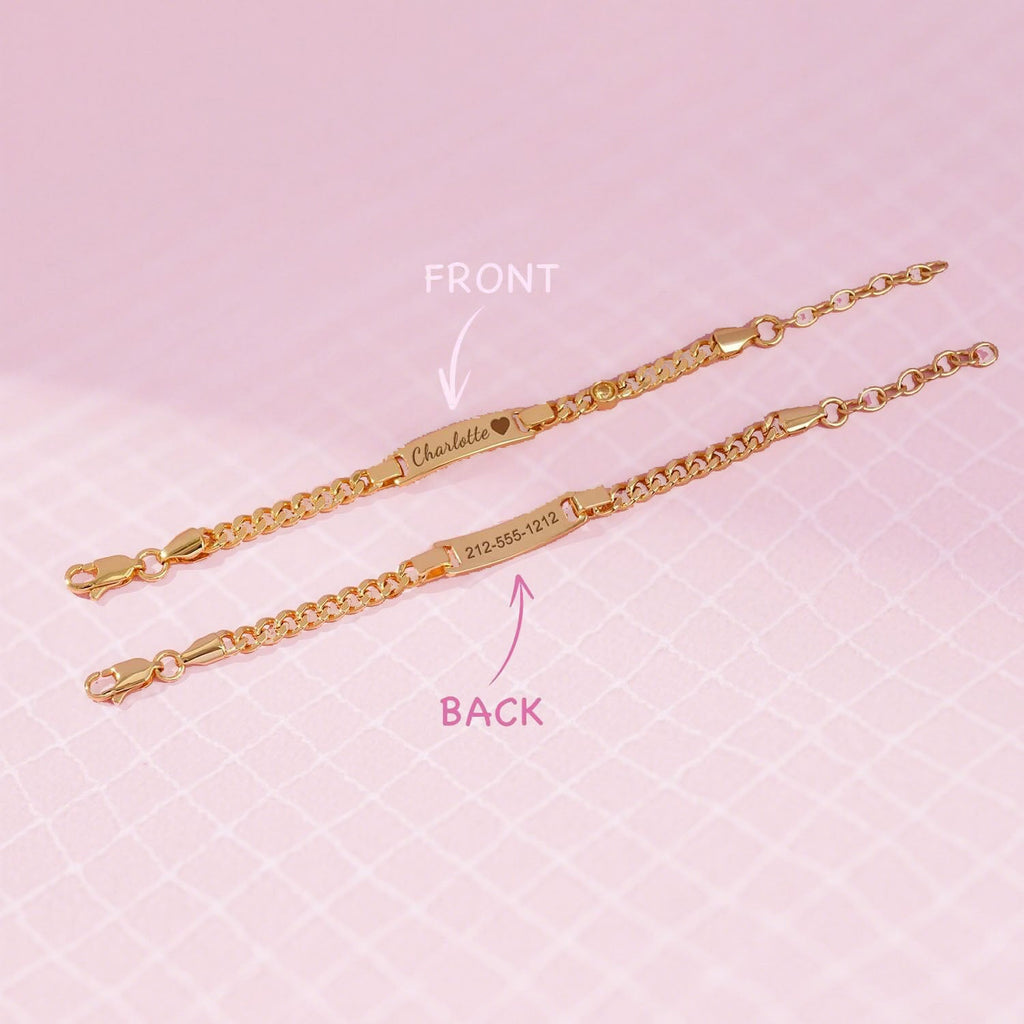 Personalized Birthstone Name Bracelet – Custom Bracelet for Boys & Girls with Birth Month Charm