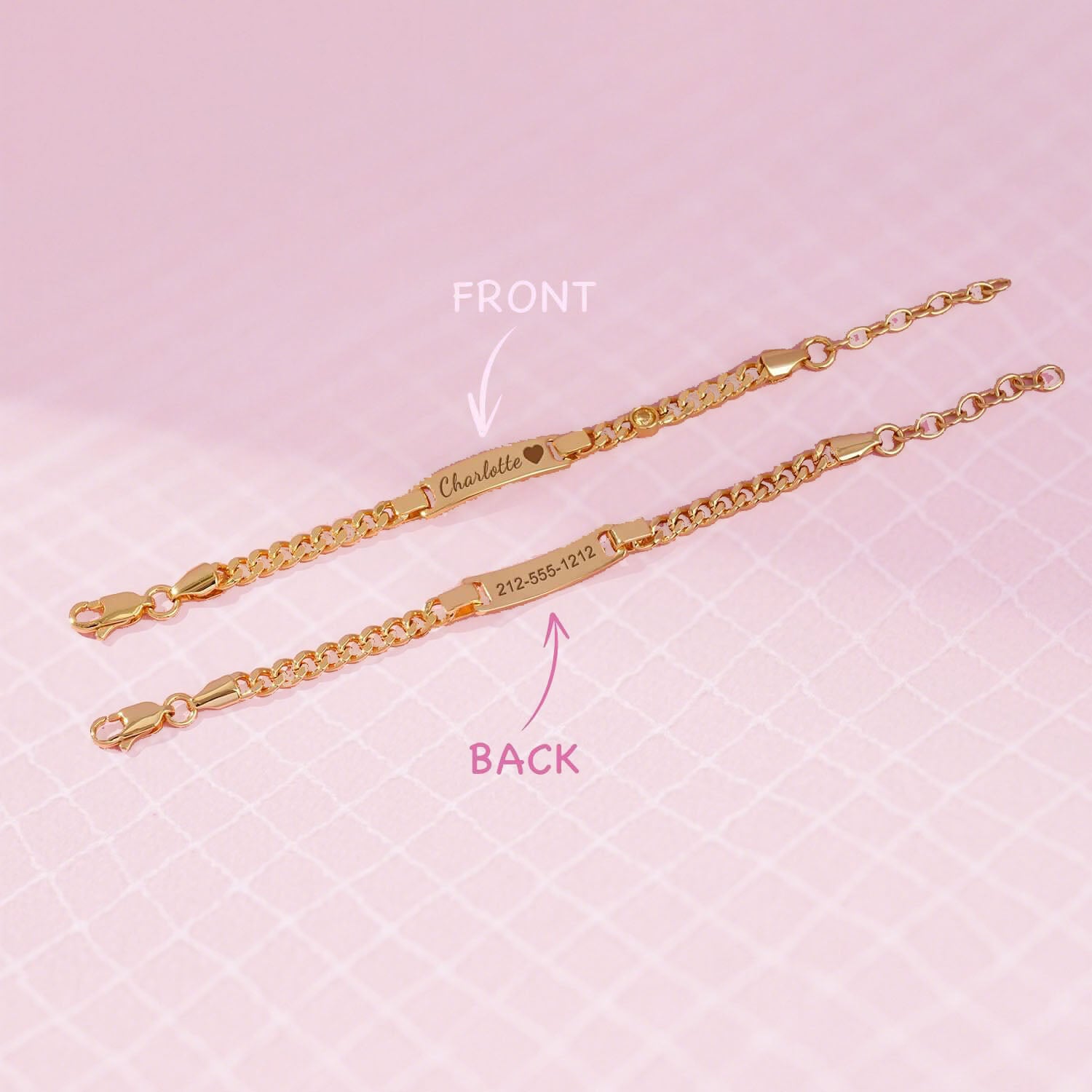 Personalized Birthstone Name Bracelet – Custom Bracelet for Boys & Girls with Birth Month Charm