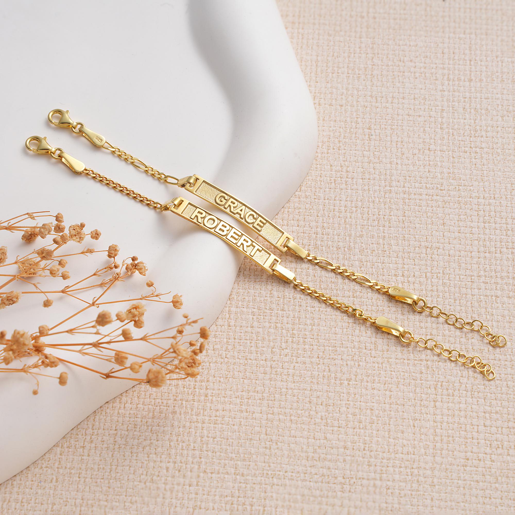 Personalized Baby Name Exclusive Metal Bracelet