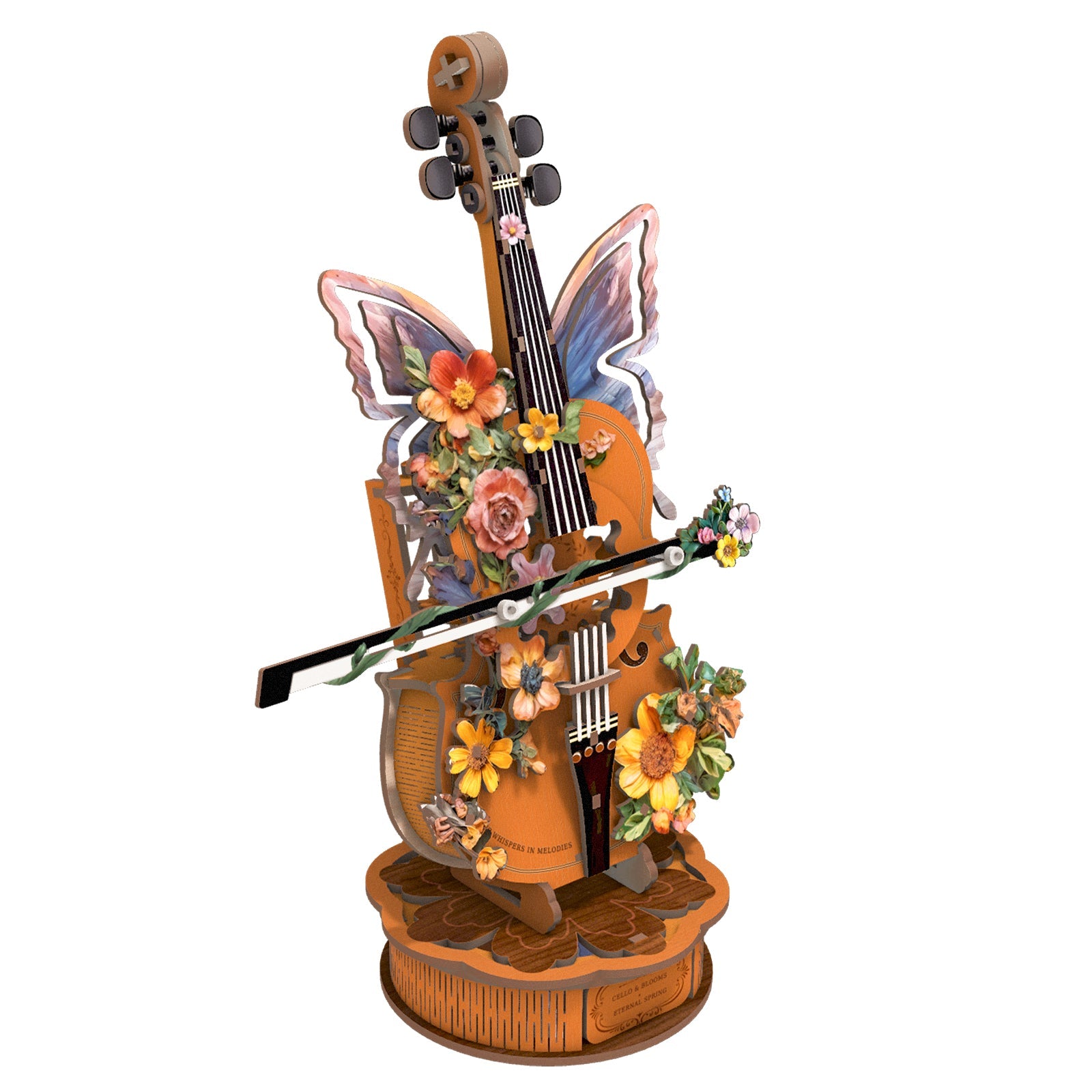 Personalized 3D Cello Wooden Music Box Adult Jigsaw Puzzle