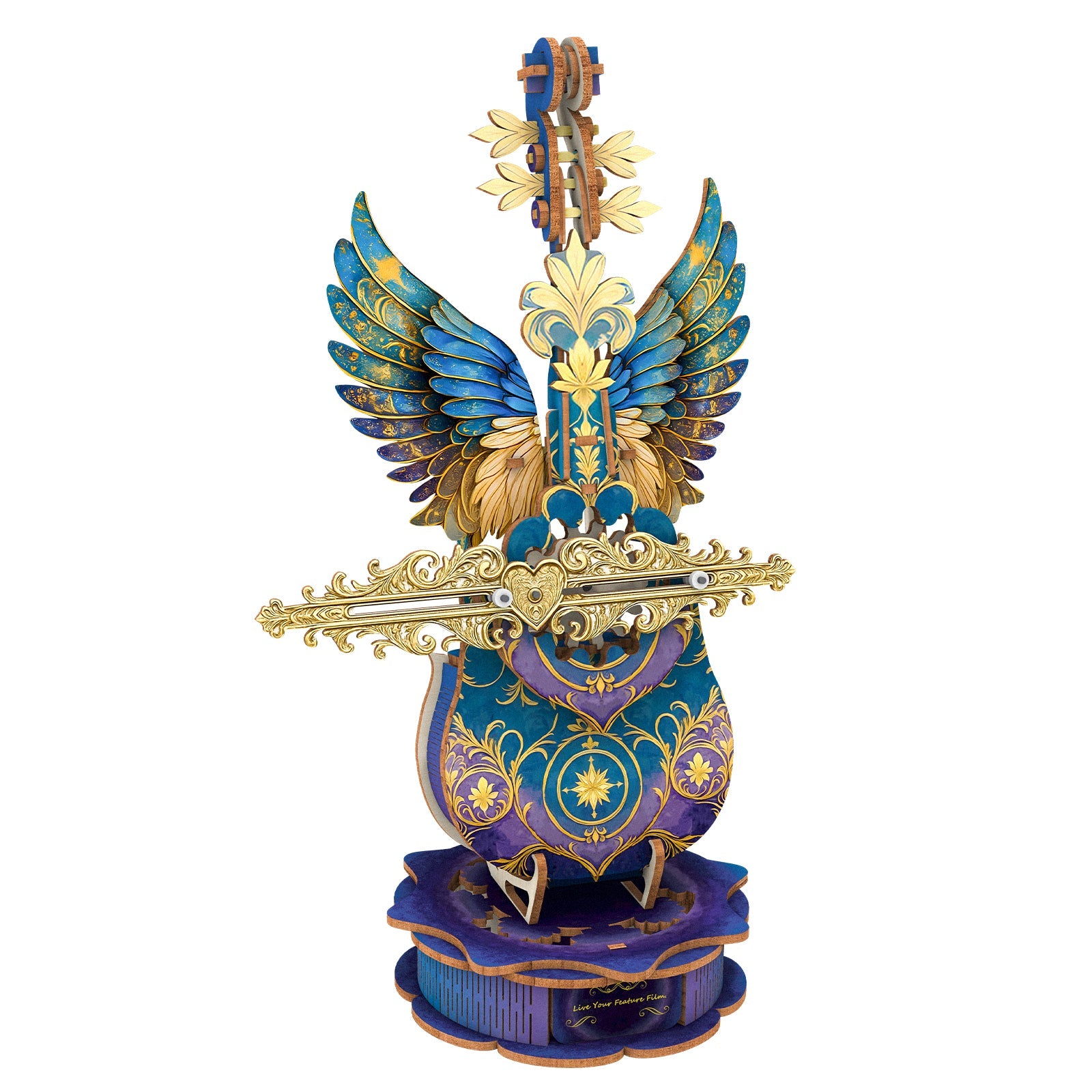 Personalized 3D Cello Wooden Music Box Adult Jigsaw Puzzle