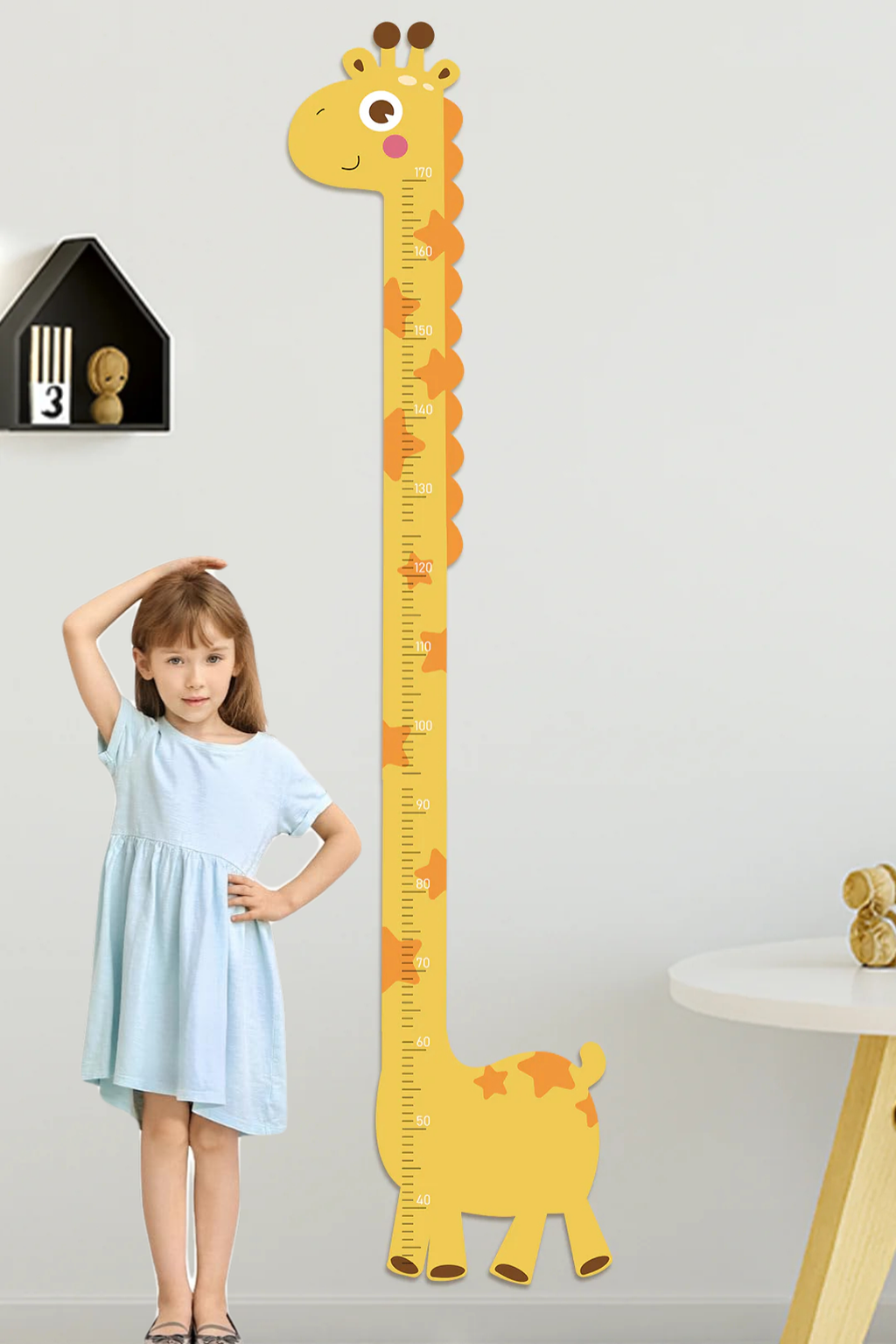 Personalized Wooden Giraffe Growth Chart Ruler