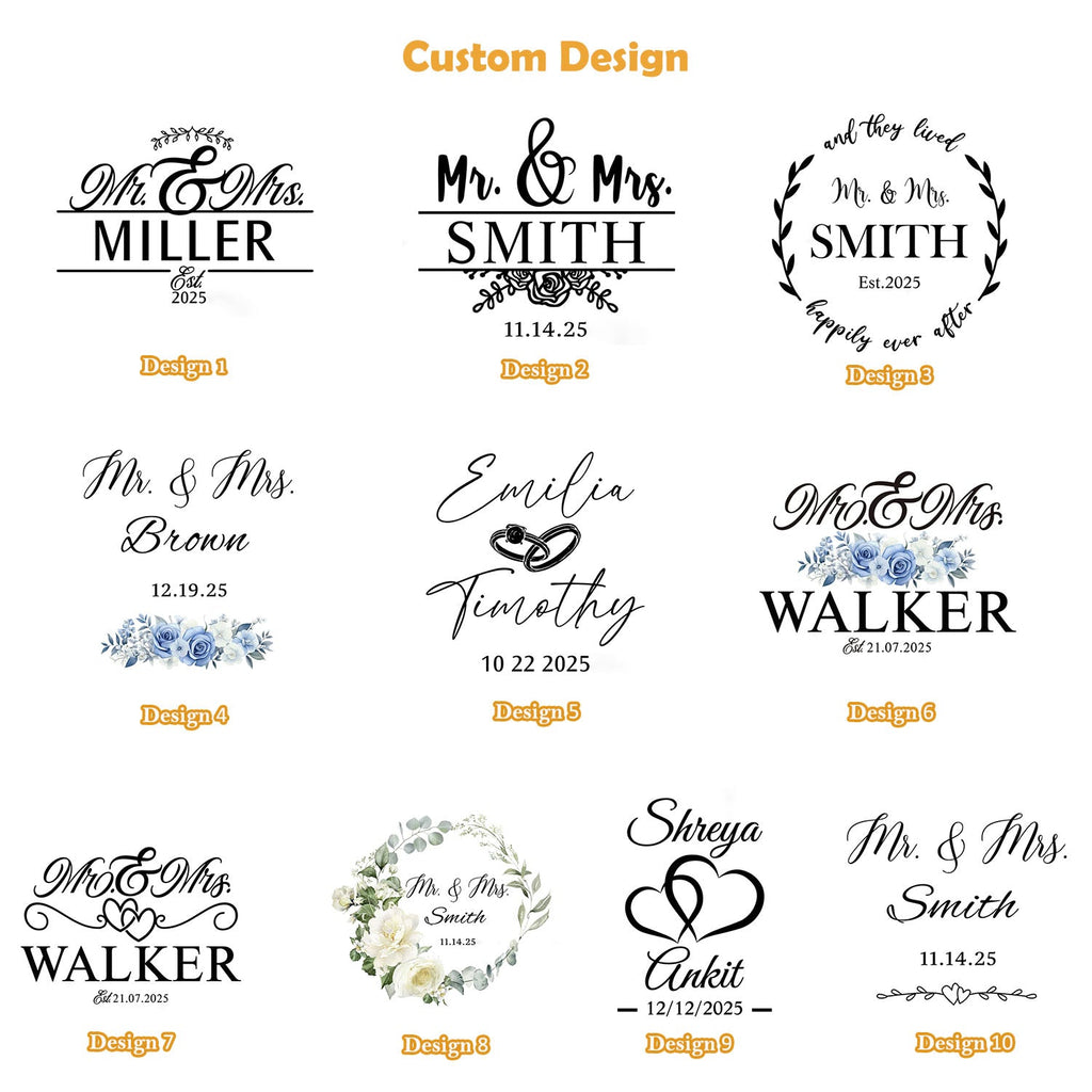 Personalized Wedding PU Leather Wine Bag with Name