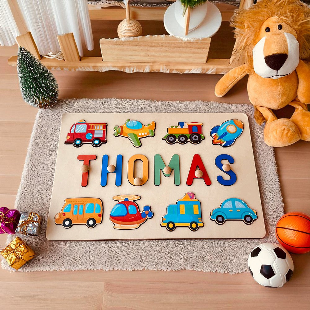Custom Baby Name Puzzle – Personalized Wooden Name Puzzle Gift