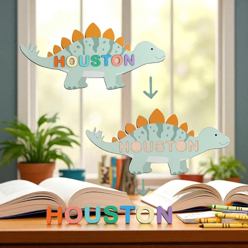 Personalized Cartoon Style Name Puzzle – Custom Gift for Kids and Babies