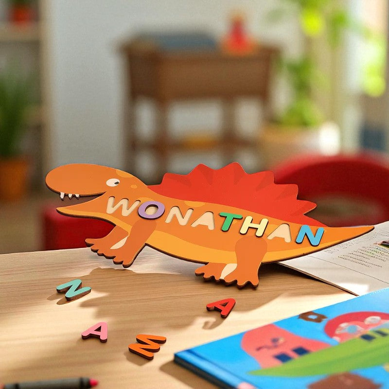Personalized Baby Name Puzzle – Custom Wooden Learning Toy for Early Education