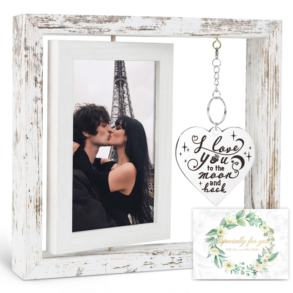 Personalized Rotating Wedding Picture Frame 4x6