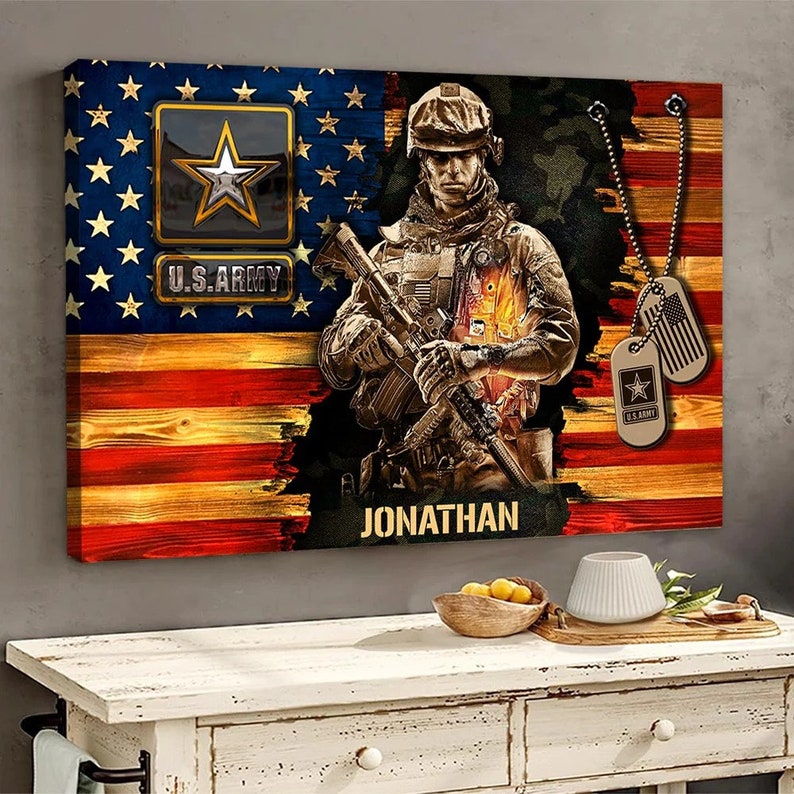 Personalized Gift For Military Veteran Dad Grandpa Veteran Custom Gift