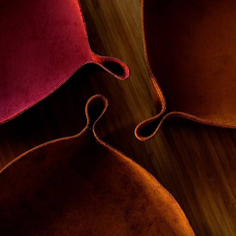 Personalized Leather Valet Tray for Military Veteran Dad