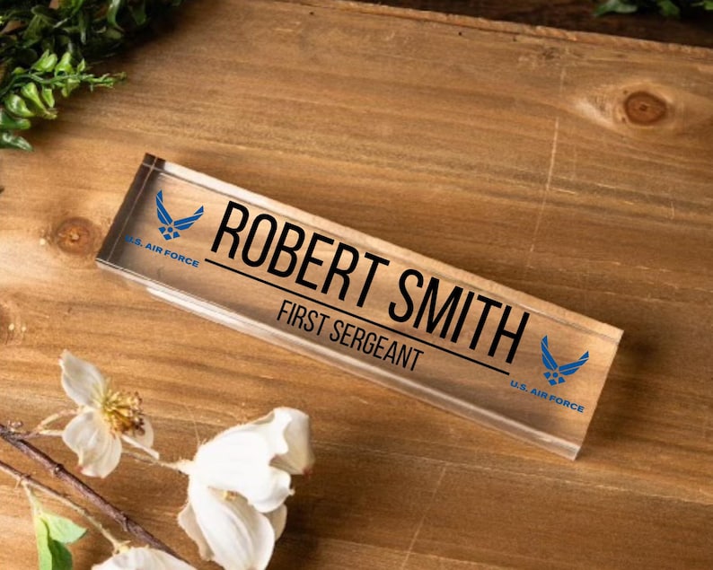 Personalized Army Desk Name Plate