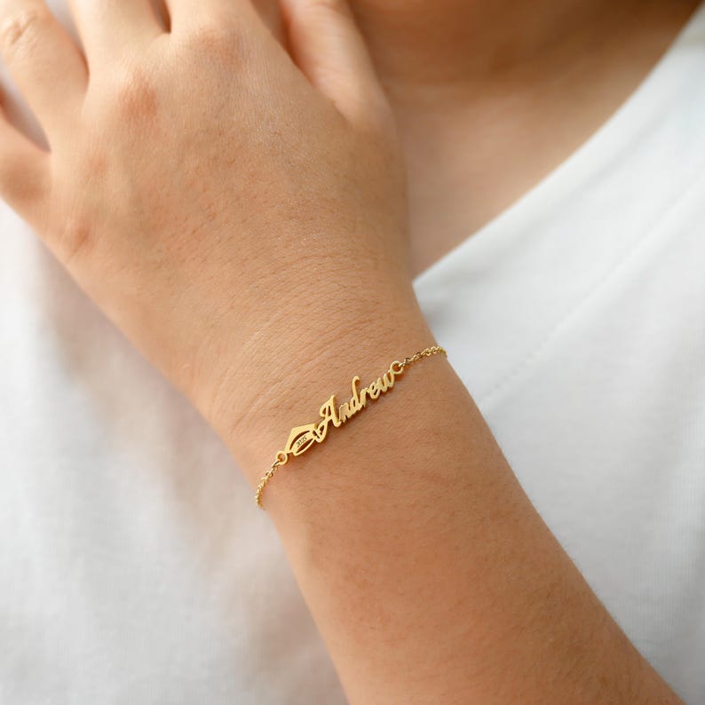 Personalized Graduation Name Bracelet