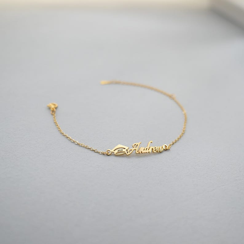 Personalized Graduation Name Bracelet