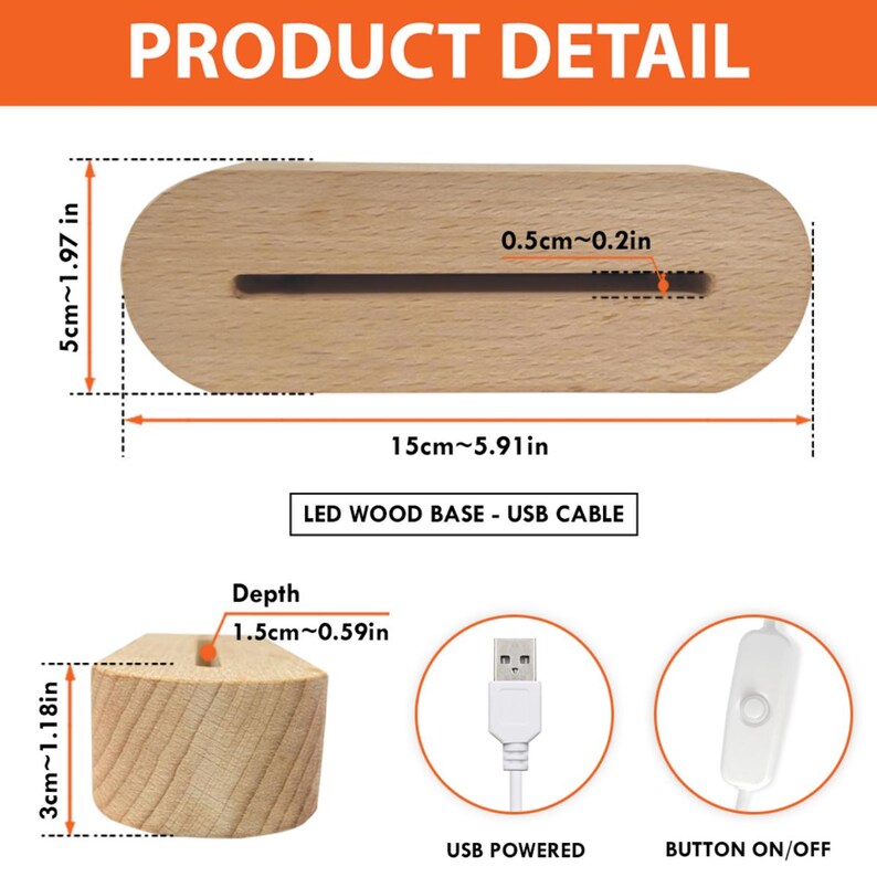 Personalized Military LED Night Light