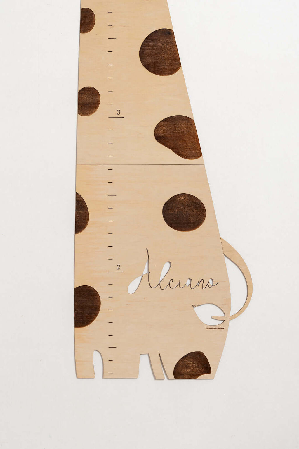 Personalized Wooden Giraffe Growth Chart Nursery Decor