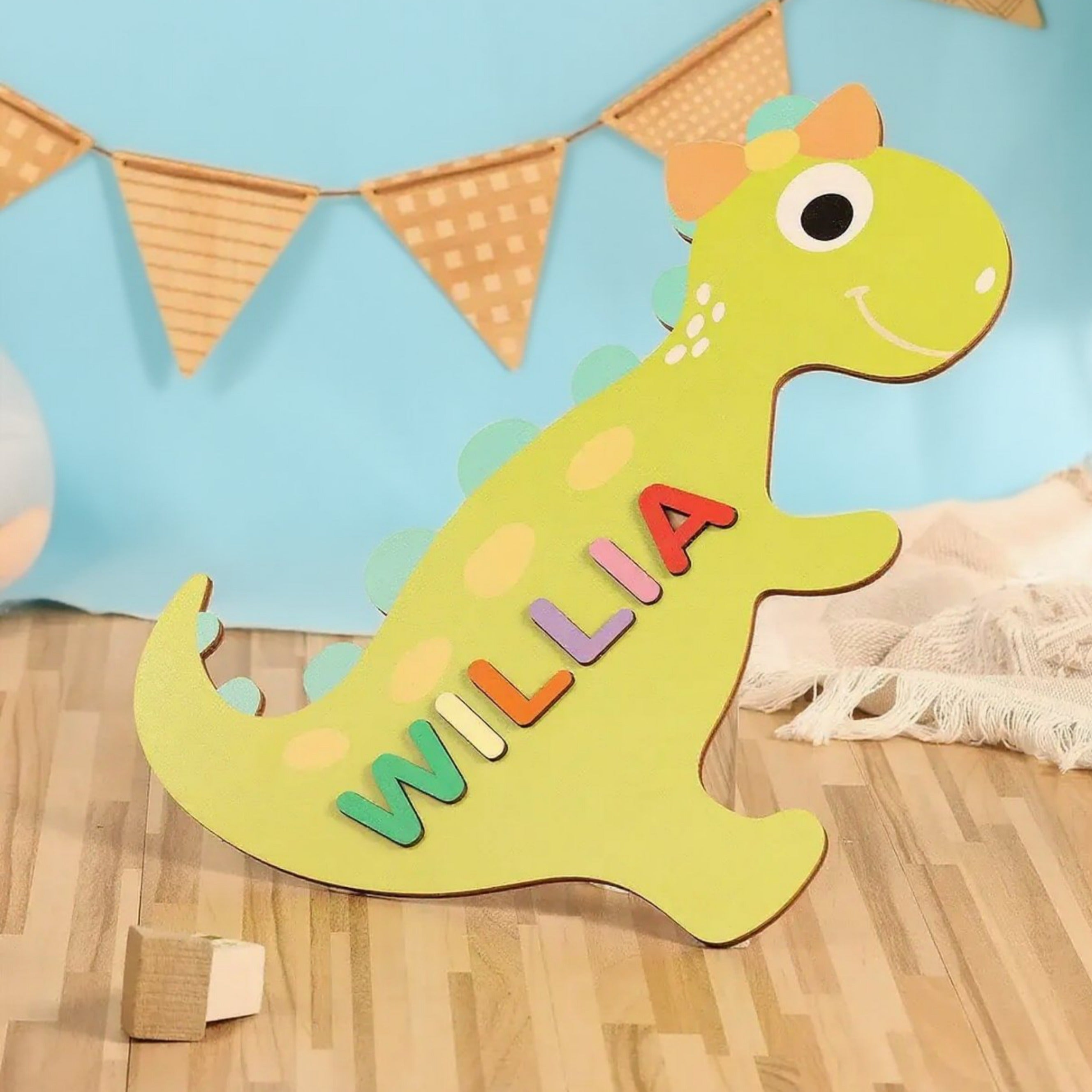 Wooden Cartoon Baby Name Puzzle